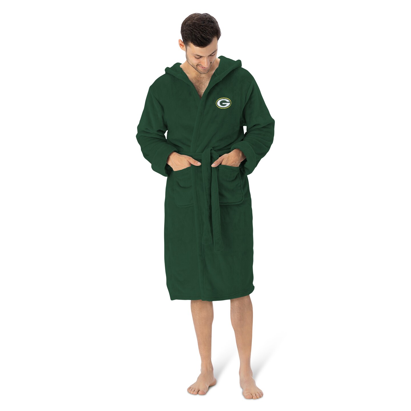 Green Bay Packers NFL Hooded Silk Touch Bath Robe 26×47 Inches