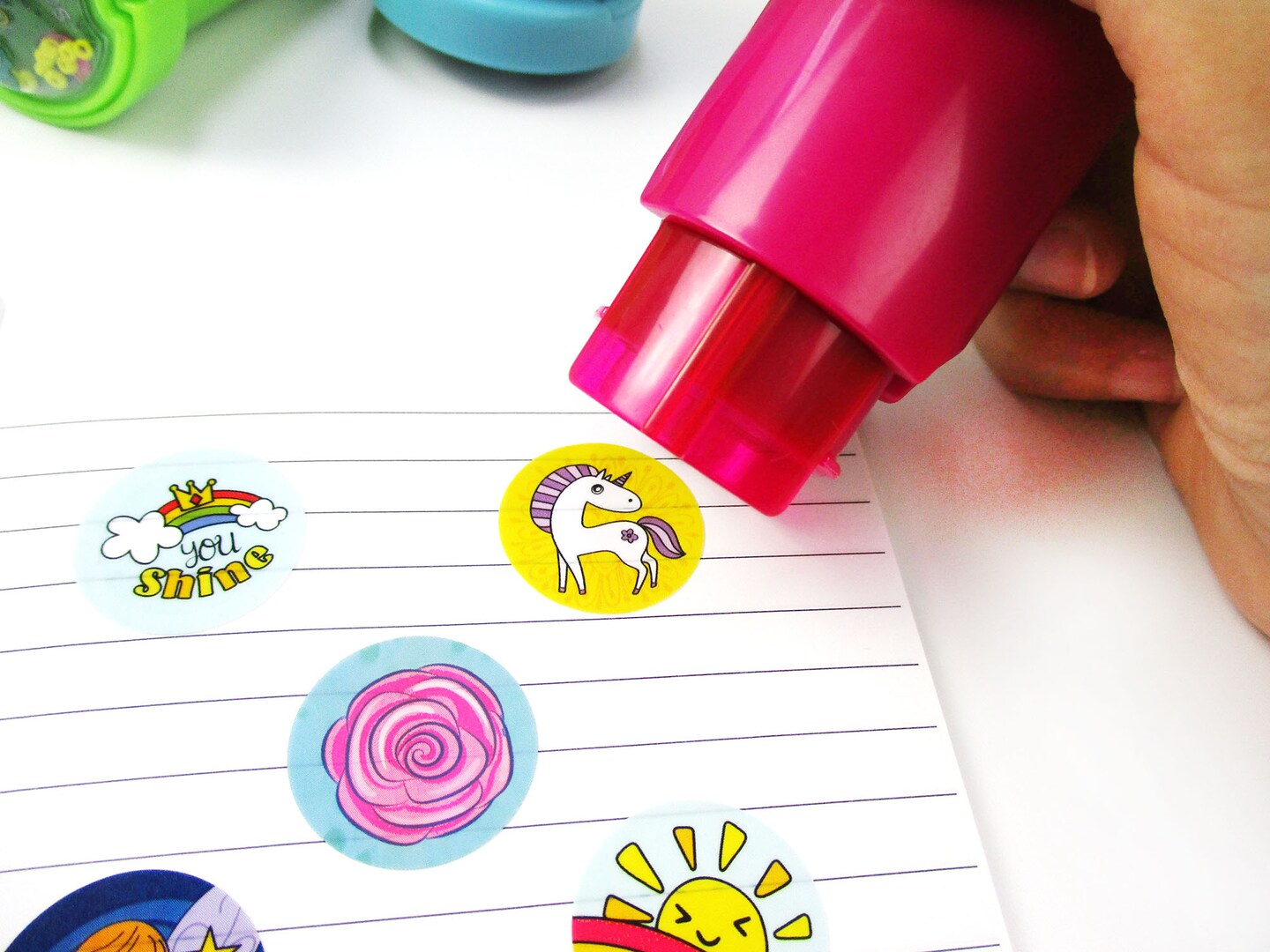 Sticker Stamper in Unicorn and Princess Designs