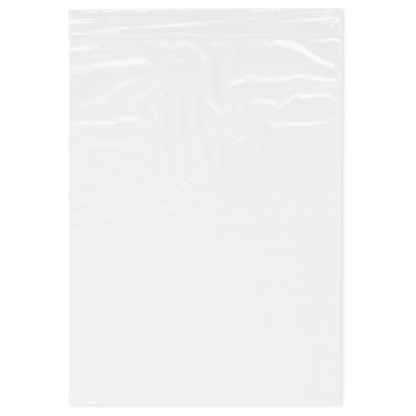 Plymor 9&#x22; x 12&#x22;, White 2 Mil Zipper Reclosable Plastic Bags