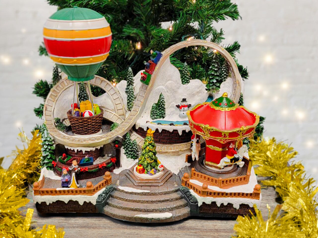 Christmas Village with LED Lights