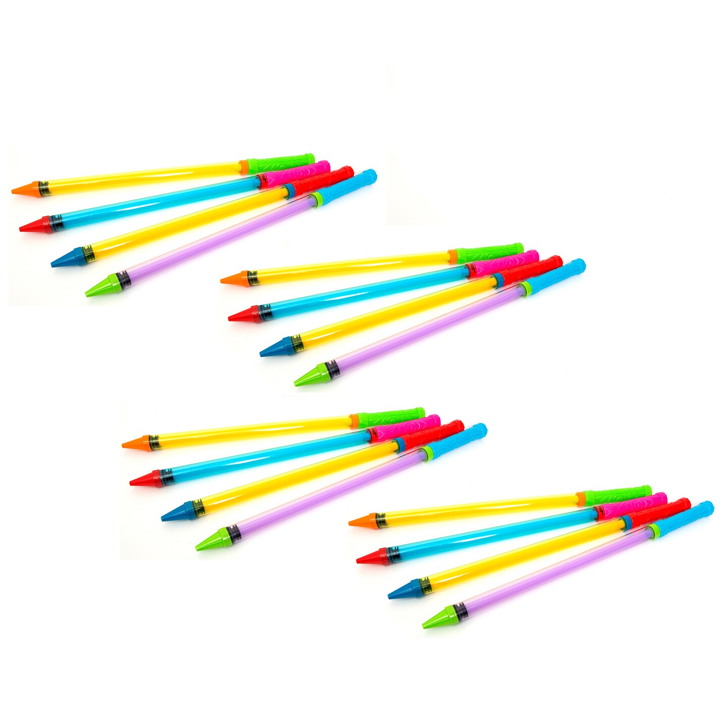 Boley: Water Blasters - 16pc Assorted Colors - Pump-Action Water Sprayers, Shoots Up to 30 ft, Ergonomic Grip Handle, Outdoor & Pool Toy, Kids Age 3+