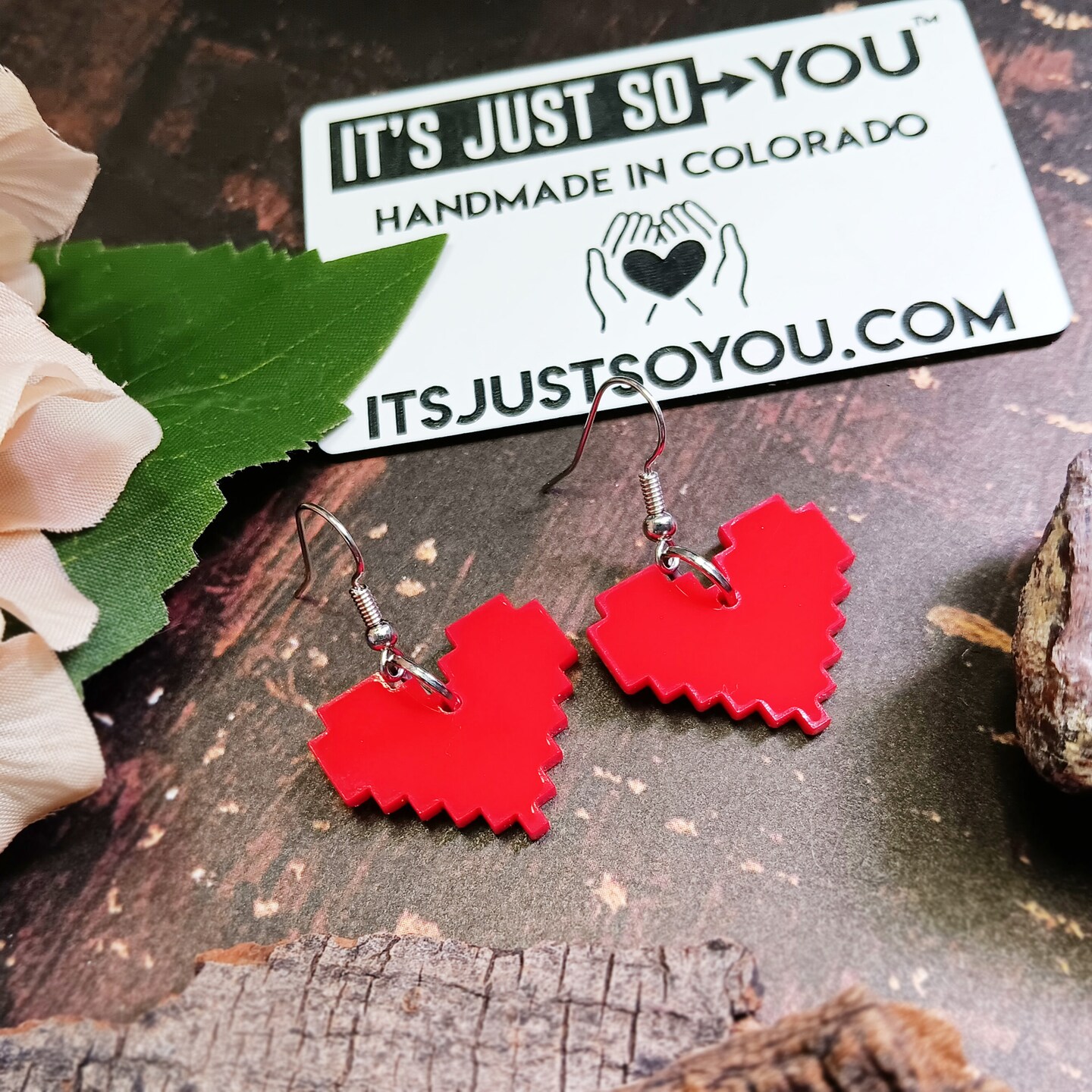 【THE CENTAUR】 HEART RAIN EARRING Pittsburgh Theme Earrings – YinzerShop