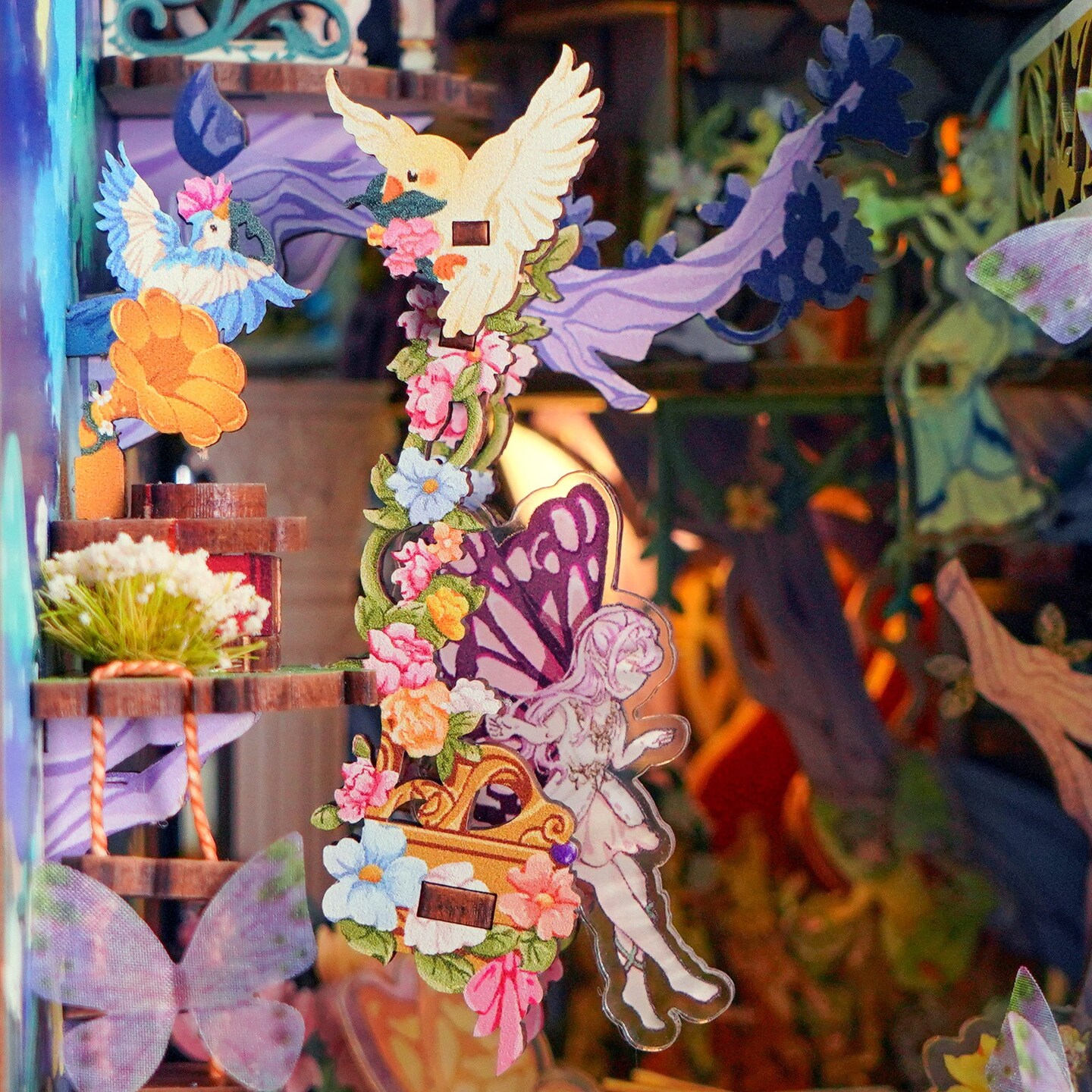 DIY Miniature Book Nook Kit | A Midsummer Night&#x27;s Dream w/ Dust Cover