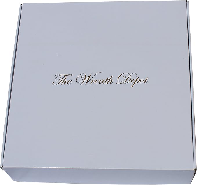 Spring Front Door Wreath 22 Inch, Gorgeous Faux Spring Flower Wreath, White Storage Gift Box Included