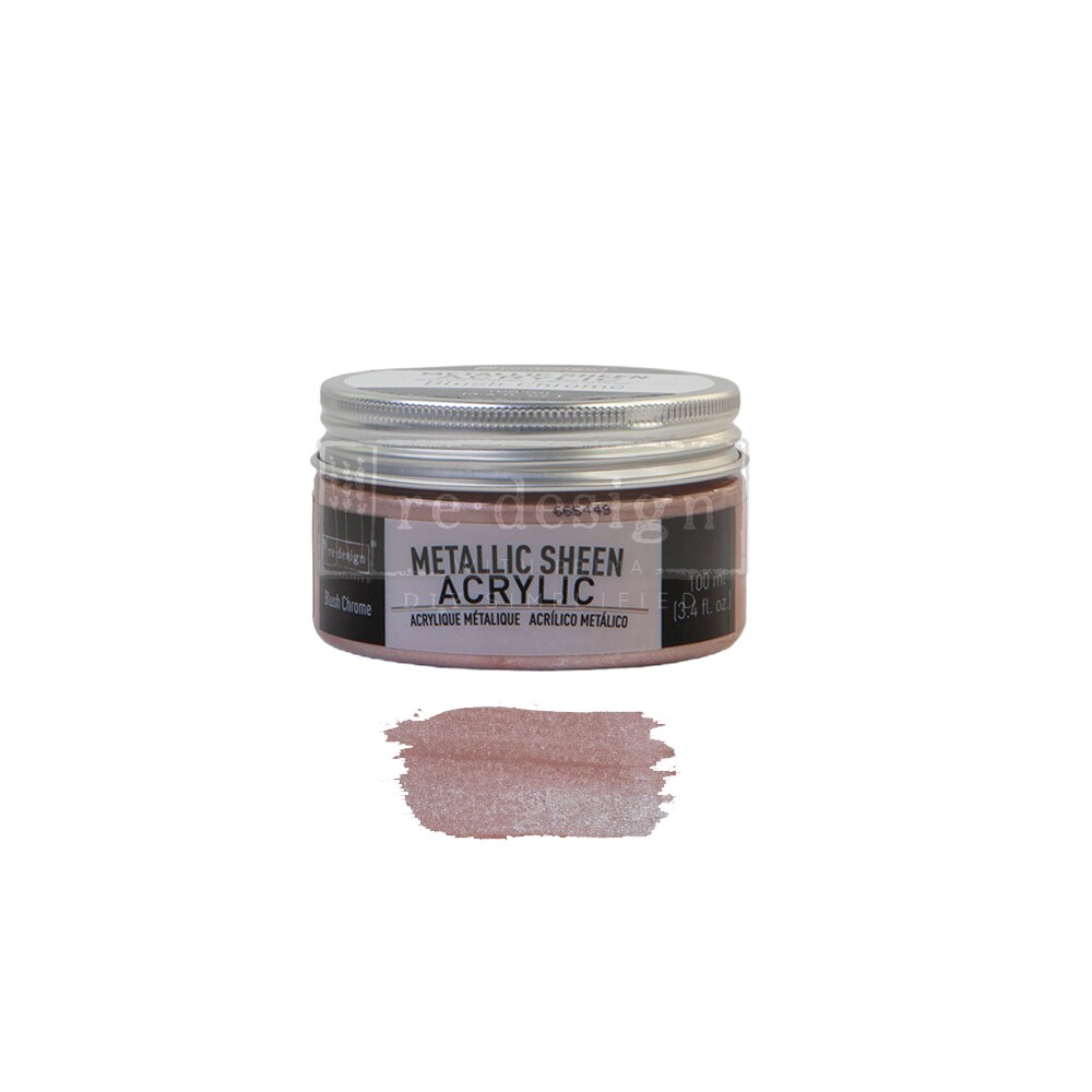 Redesign Metallic Sheen Pat - Blush Chrome - 1 jar, 100 ml (3.4 fl oz) pat