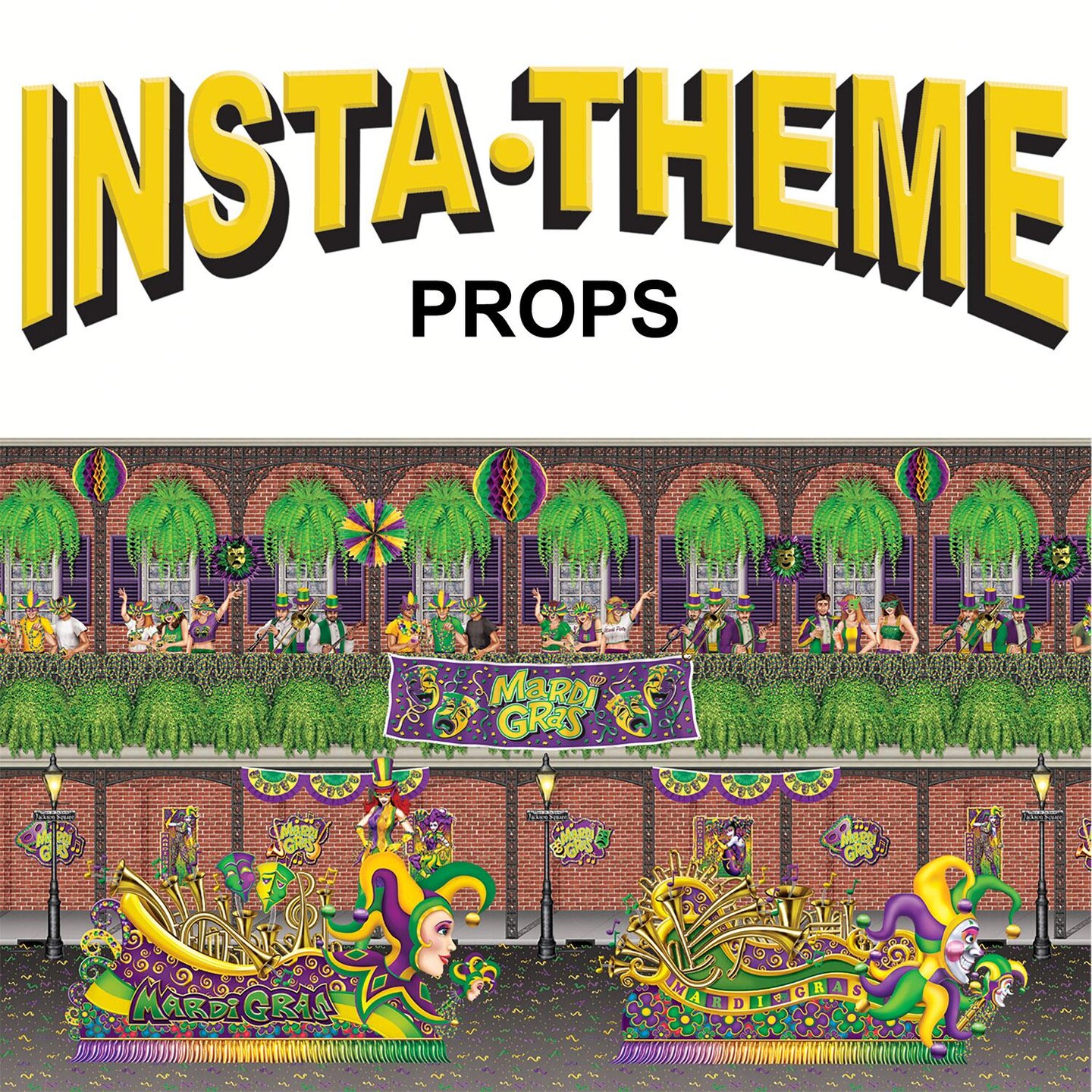 24 Pack Beistle Mardi Gras Float Props