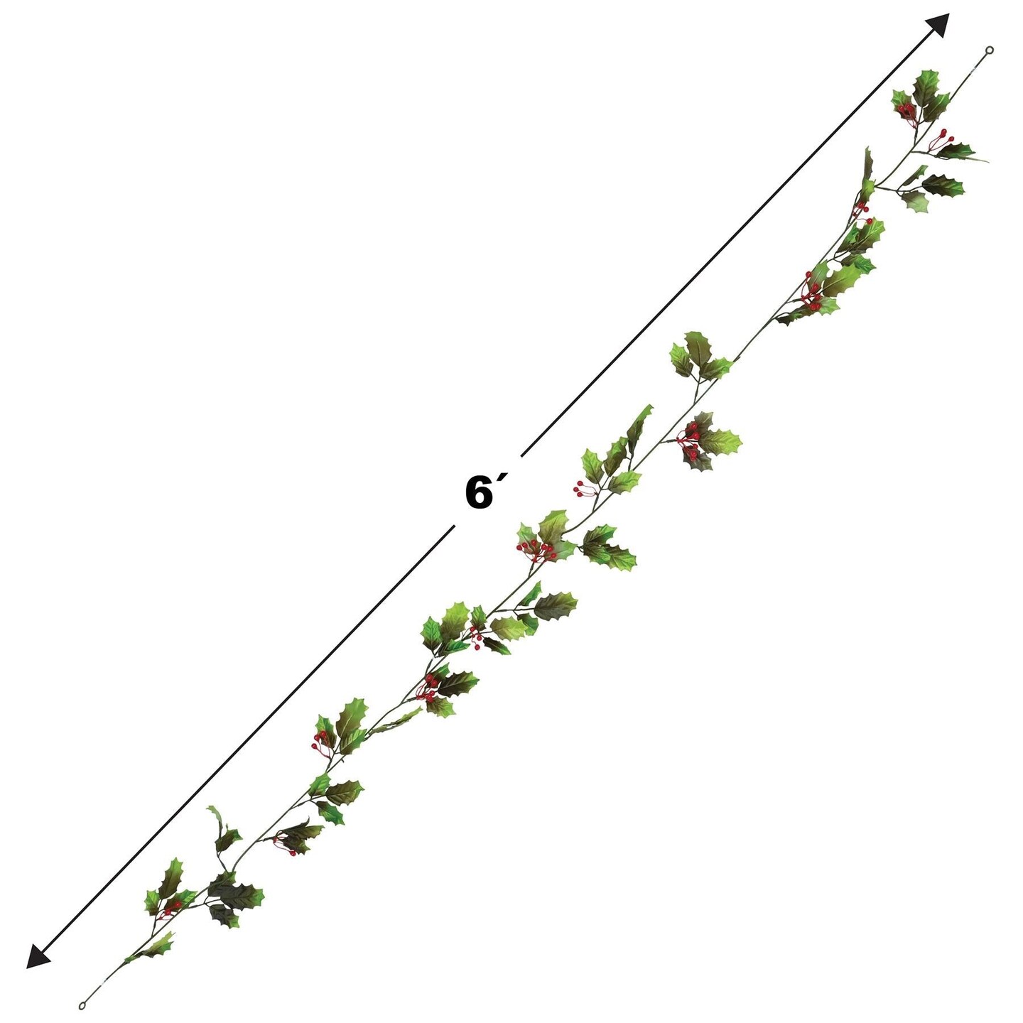 12 Pack Beistle Christmas Holly/Berry Garland