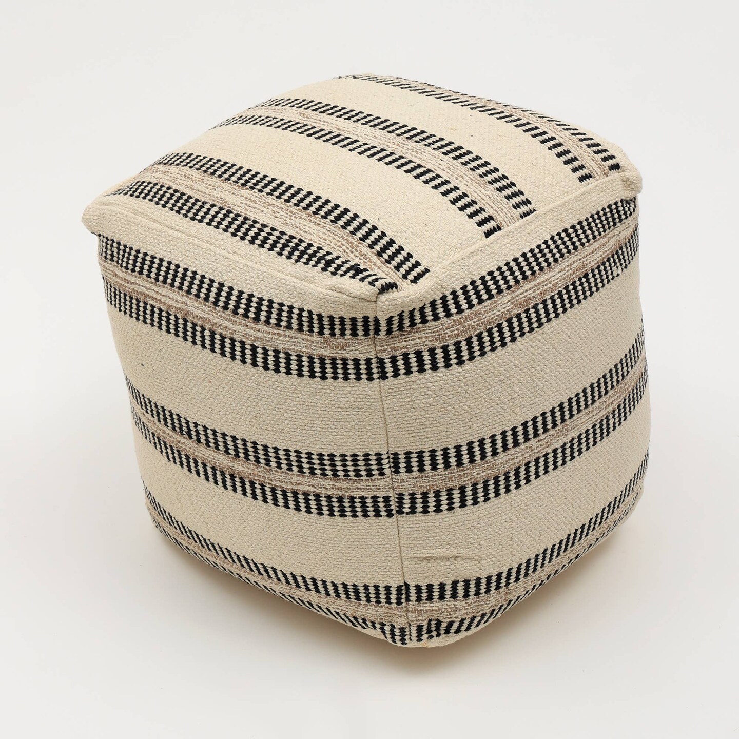 Crafted Pouf 18&#x22;x18&#x22; - Decorative Pouf for Living Room, Bedroom, &#x26; Home D&#xE9;cor