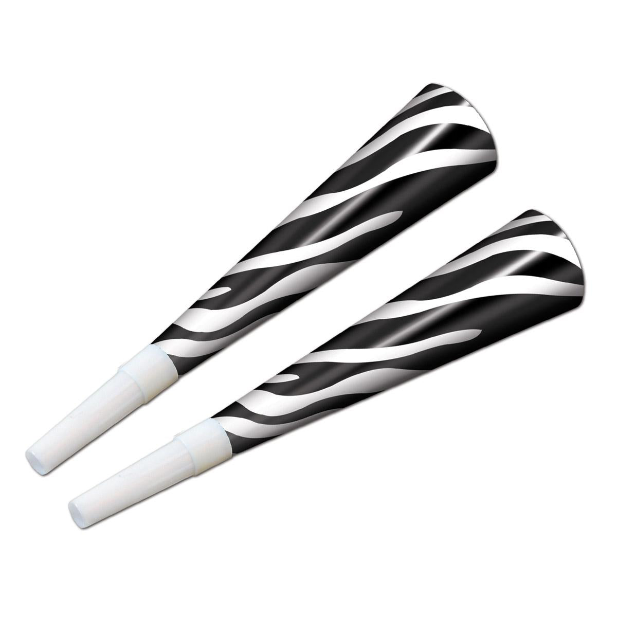 100 Pack Beistle Zebra Print Horns