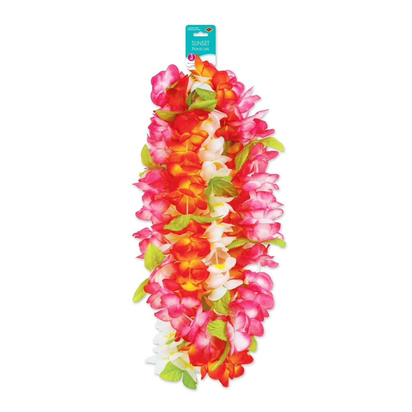 18 Pack Beistle Luau Party Sunset Floral Leis