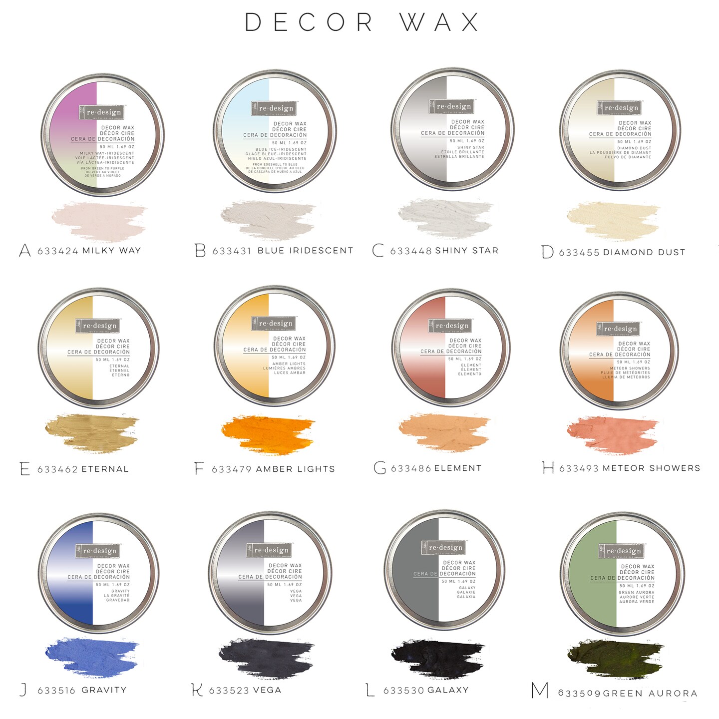 Redesign Decor Wax 1.69oz (50 ml) - Blue Ice Iridescent