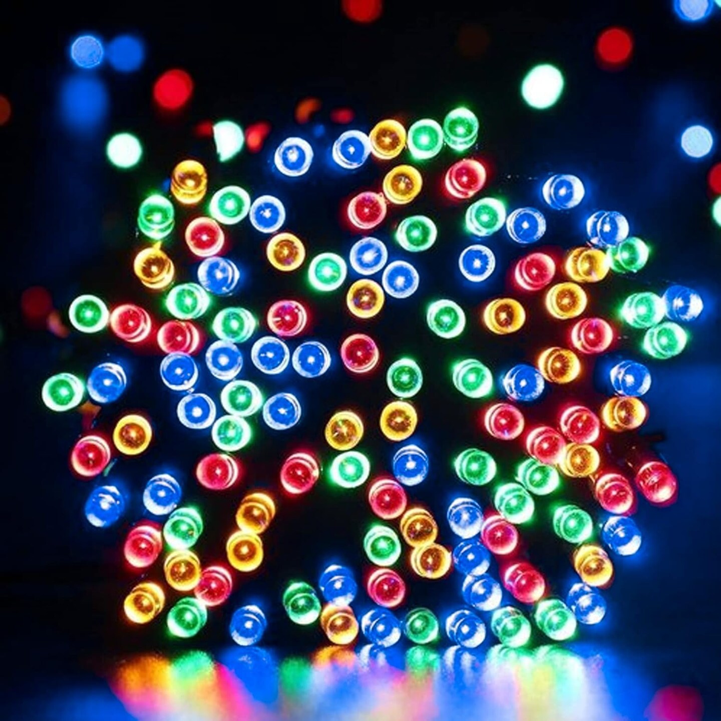 Christmas String Lights, 100 LED 33 FT Connectable Fairy Lights with 8 Modes, Waterproof Christmas Decorations for Indoor Outdoor Holiday Party Home Tree Decor (Multi-Colored)