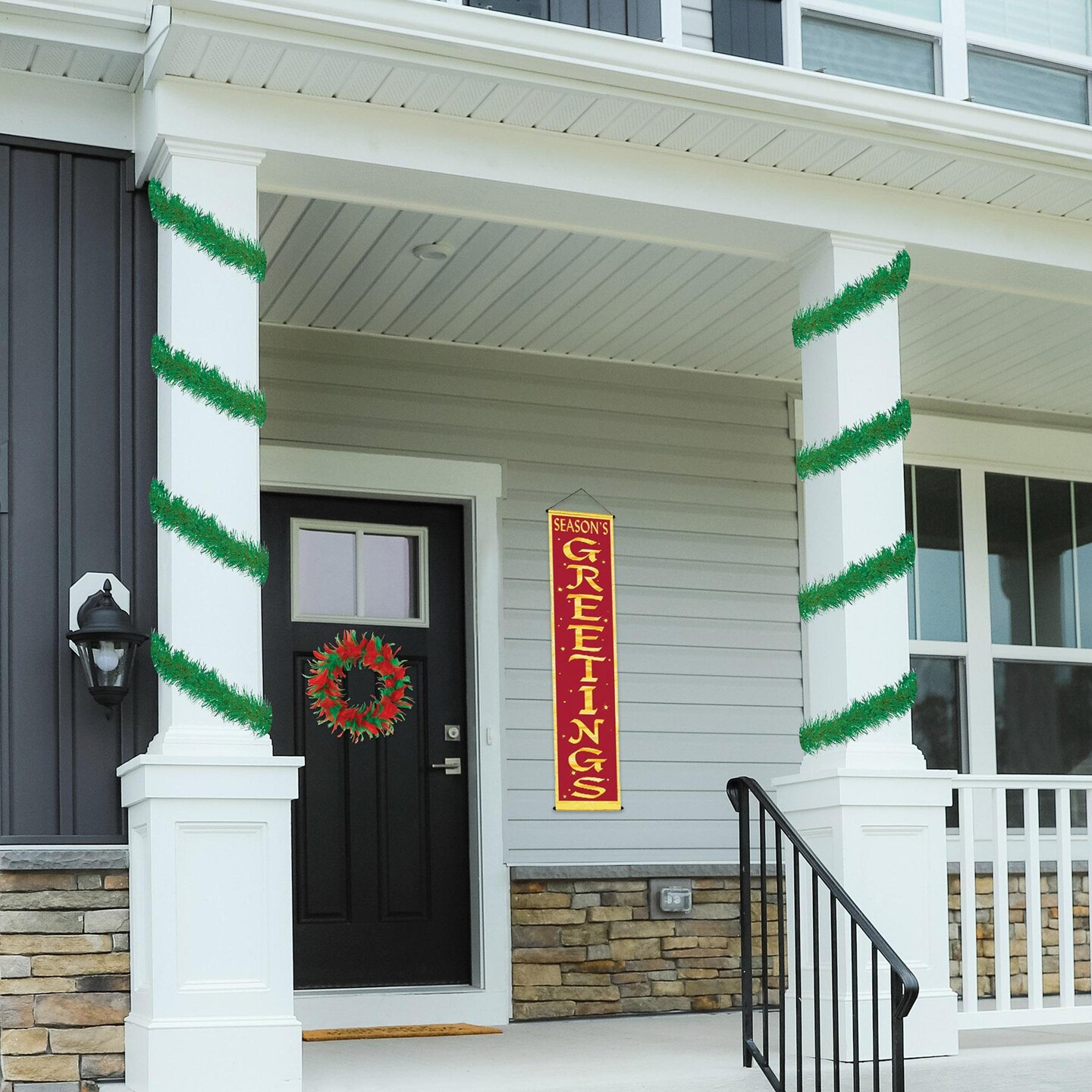 Beistle 100 ft Christmas Green Tinsel Garland Decoration