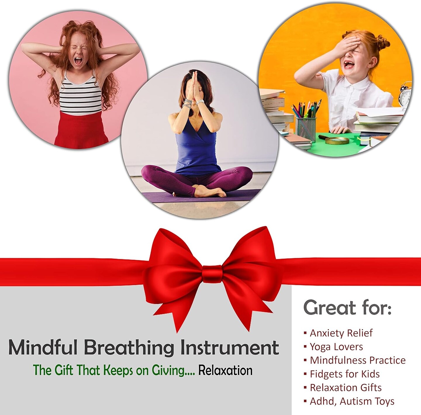 4E&#x27;s Novelty 3 Pack Expandable Ball - Stress Balls for Adults &#x26; Kids, Calm Down Corner Supplies &#x26; ADHD