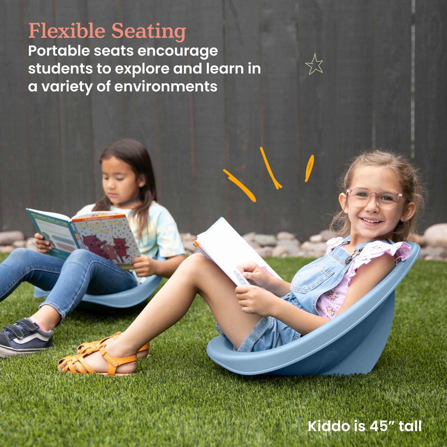 Leaf Floor Seat, Rocker Chair, 6-Piece