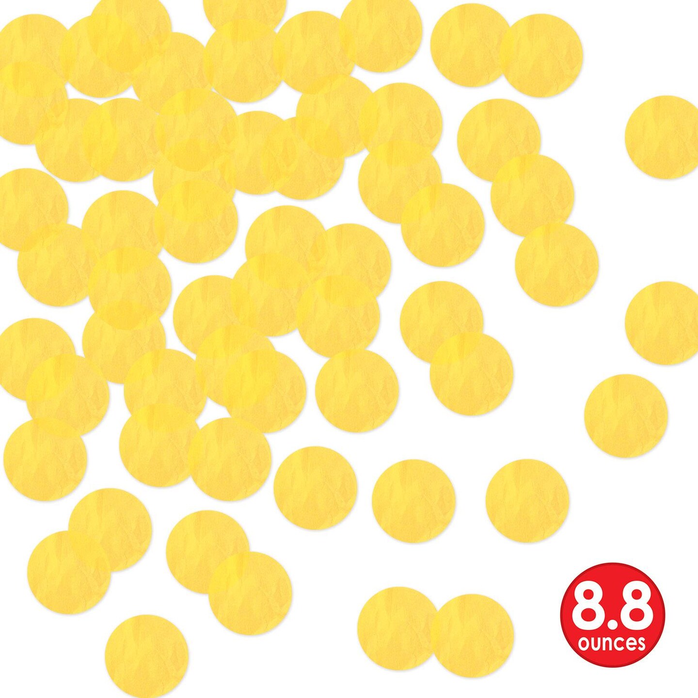 12 Pack Beistle Tissue Party Confetti - Yellow (8.8 Oz per Pack)