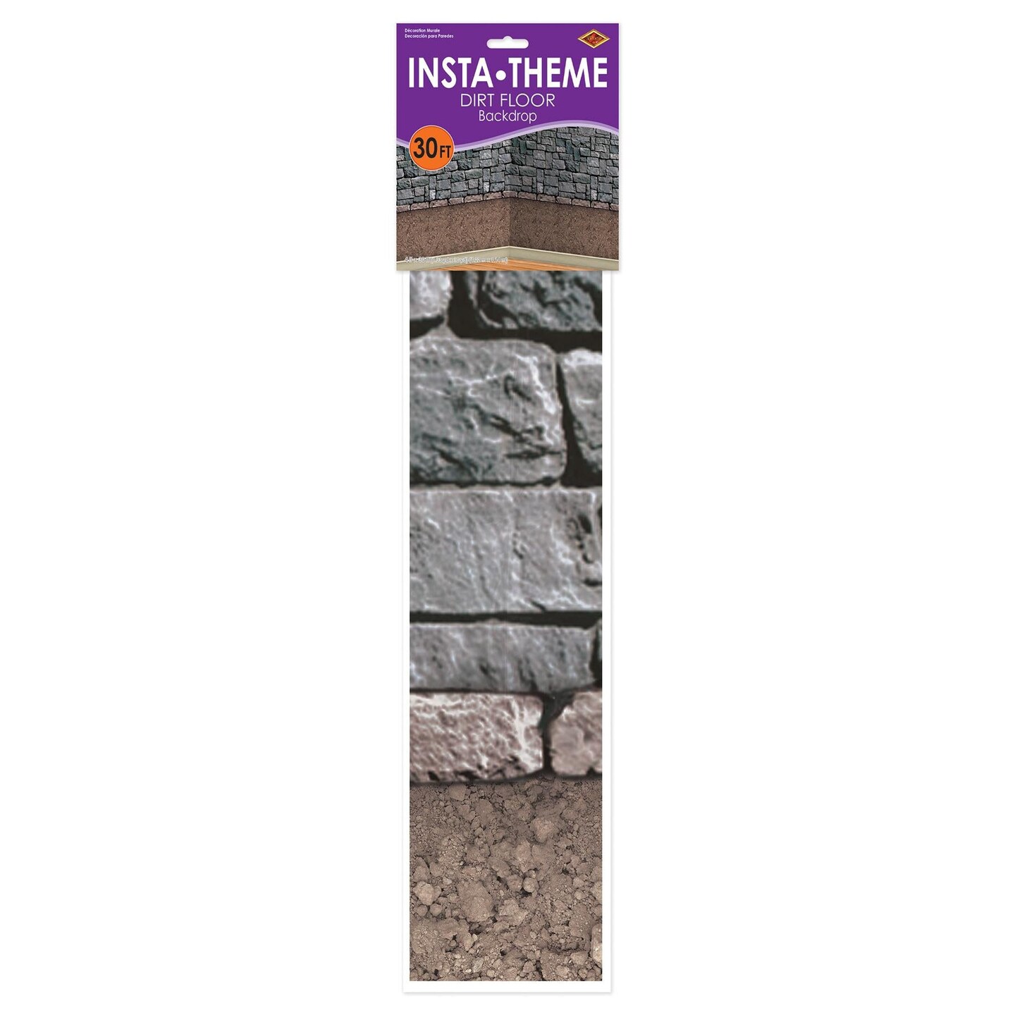 6 Pack Beistle Medieval Dirt Floor Backdrop