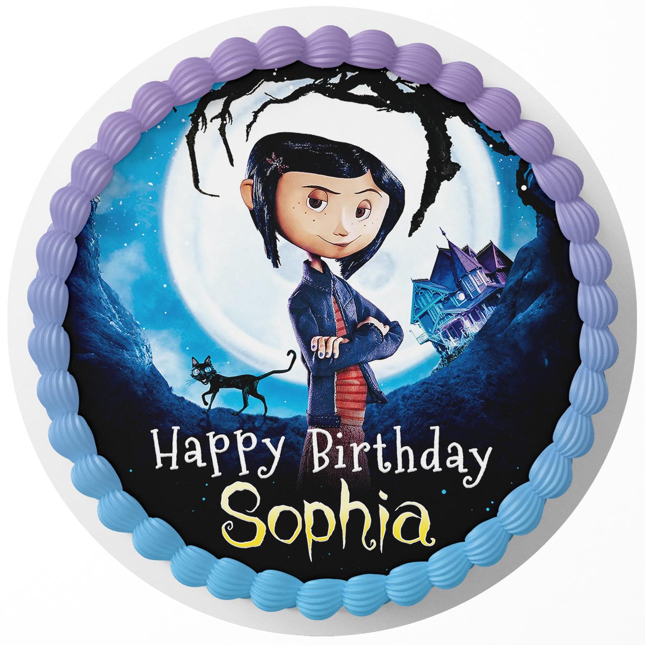 Coraline Edible Cake Image Topper Birthday Cake Sheet Round ...
