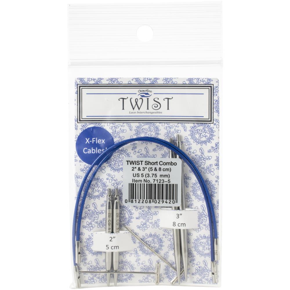 ChiaoGoo TWIST Short Combo Set 2&#x22; &#x26; 3&#x22; - US 5 (3.75mm)