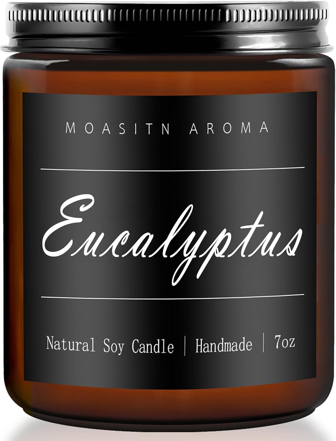 Eucalyptus Highly Scented Candles for Home| Natural Soy Aromatherapy candle| Handmade Long Lasting Jar Candle| Candel Gift for Women,Men| as Birthday,Housewarming,Thank You,Relaxing Gifts| 7oz