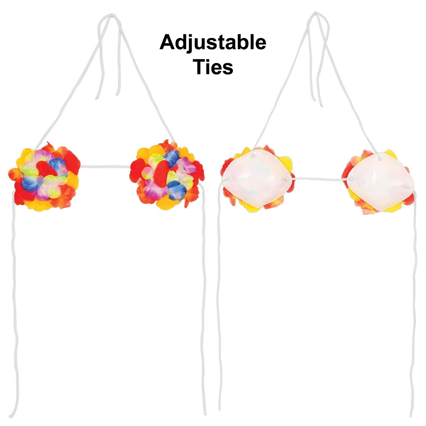 12 Pack Beistle Luau Party Floral Bikini Top
