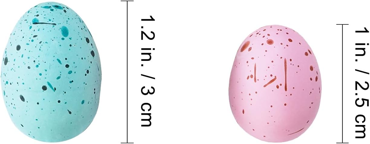 120 Pcs 8 Colors Mini Easter Foam Eggs Speckled Pastel Easter Eggs Small Decorative Artificial Easter Bird Eggs for Easter Basket Fillers Craft Projects Springtime Party Favors Table Setting
