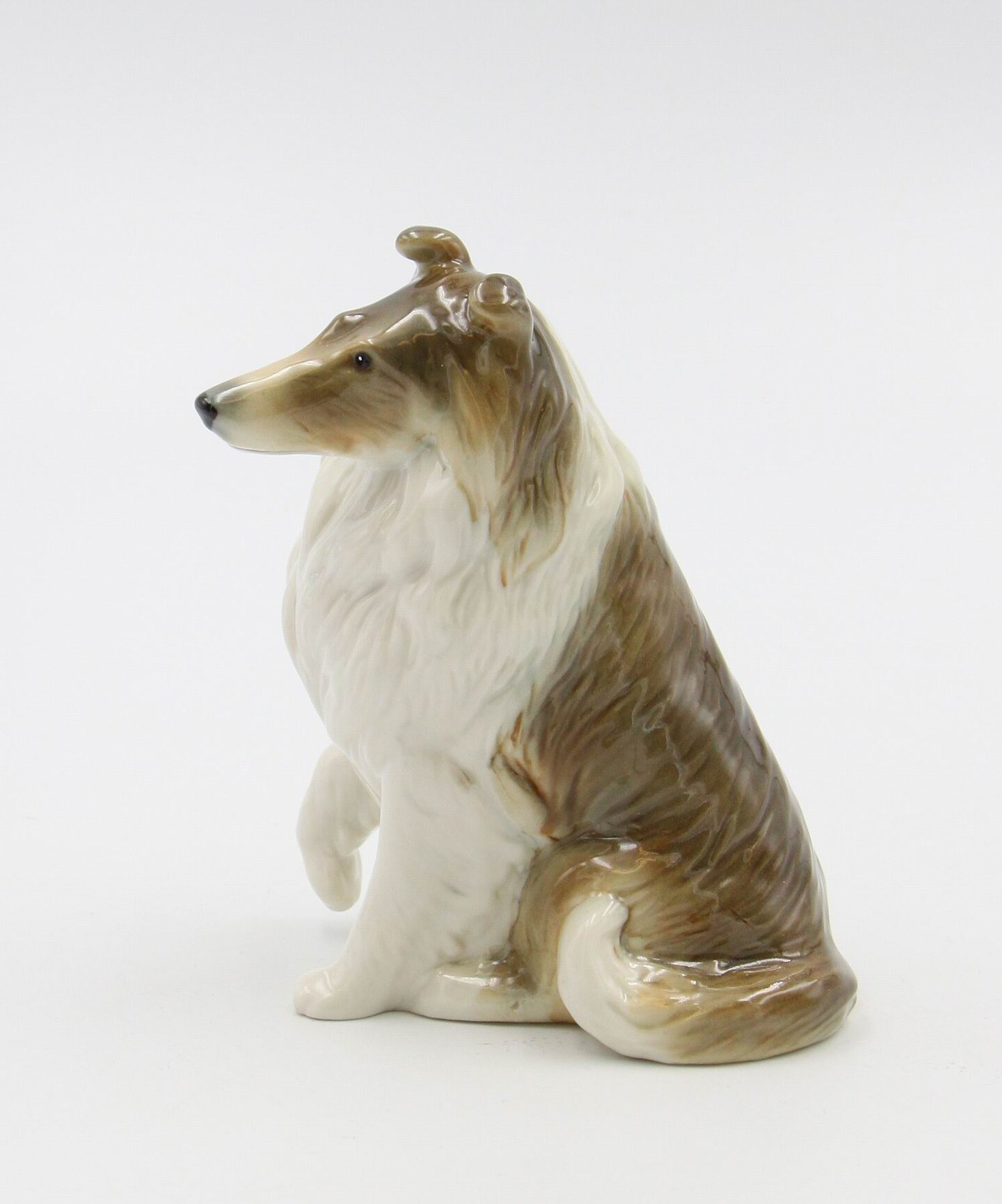 Ceramic Border Collie Dog Figurine, Lassie Come Home, Home D&#xE9;cor, Gift for Her, Gift for Mom, Kitchen D&#xE9;cor, Dog Lover Gift, Pet Loss Gift