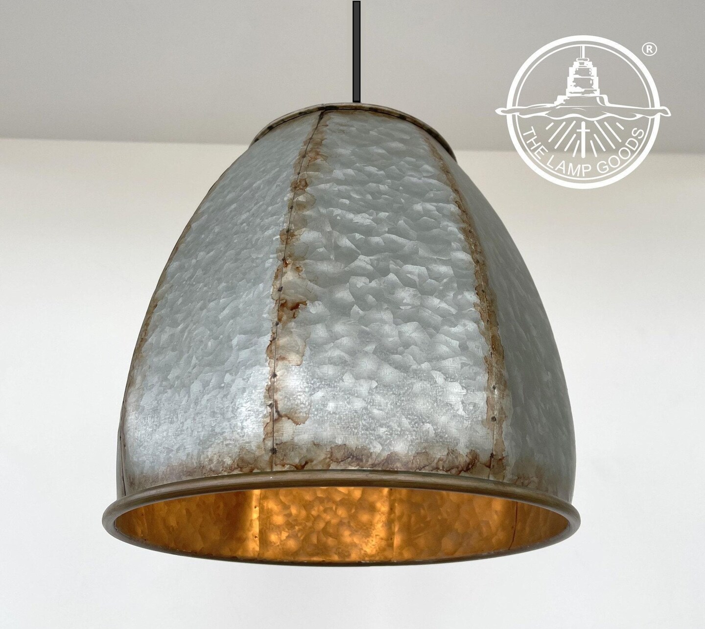 Picture of Rustic Octagon Galvanized Dome Industrial Pendant Light Fixture ...
