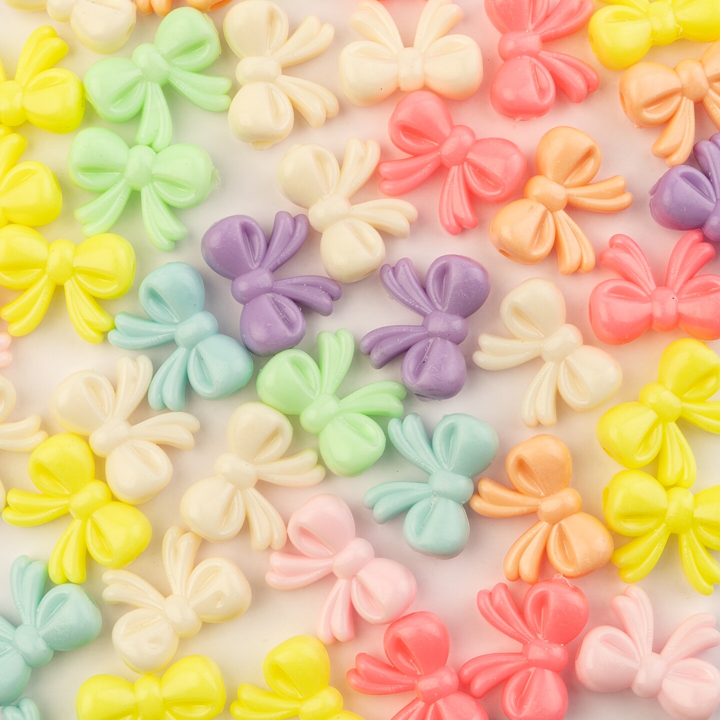 John Bead Super Cute Assorted Acrylic Bow Beads