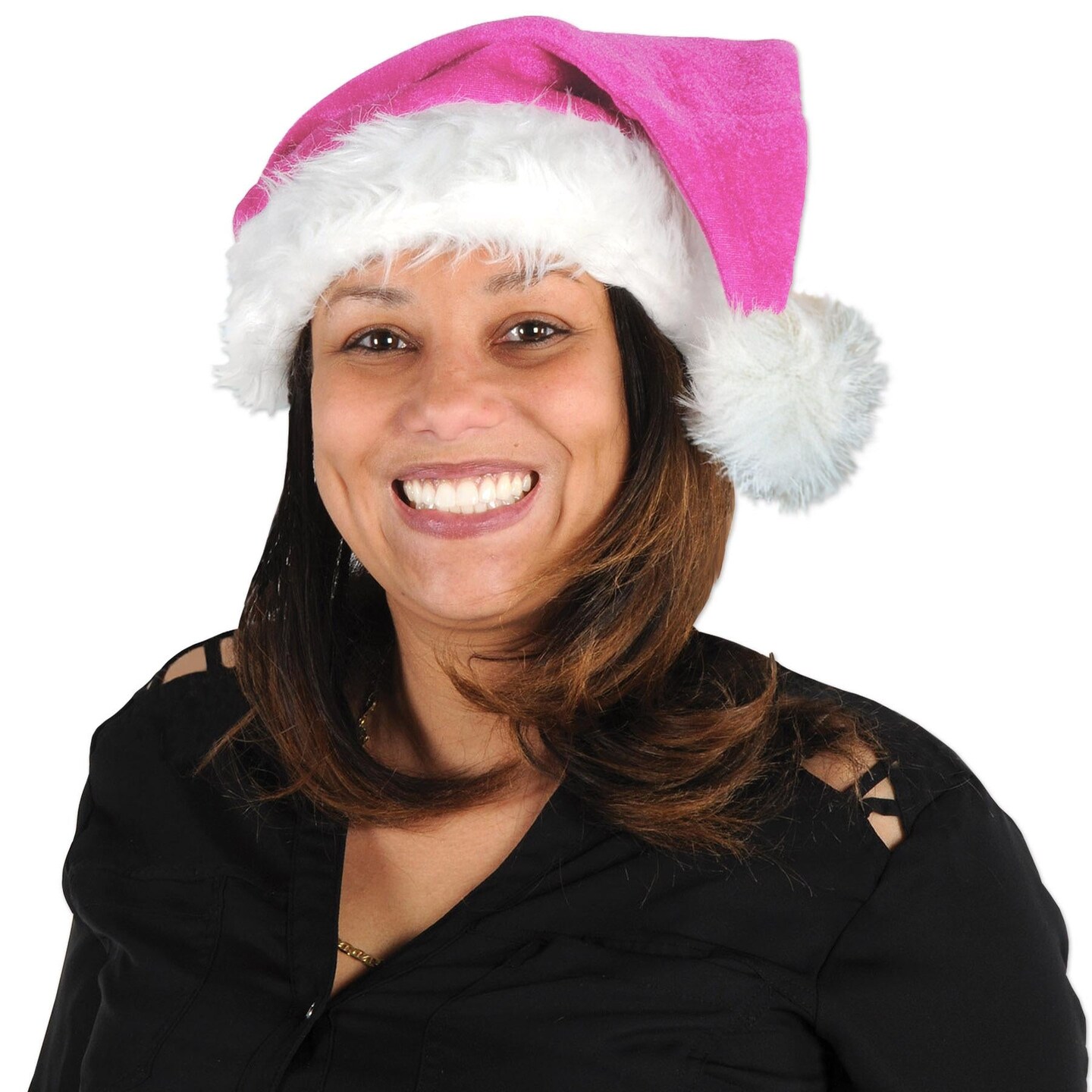 12 Pack Beistle Christmas Santa Hat - cerise