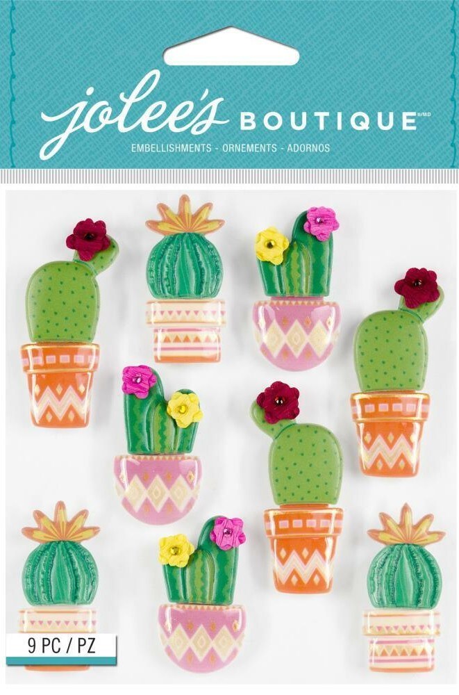Jolee&#x27;s Boutique Cacti Repeats Dimensional Stickers