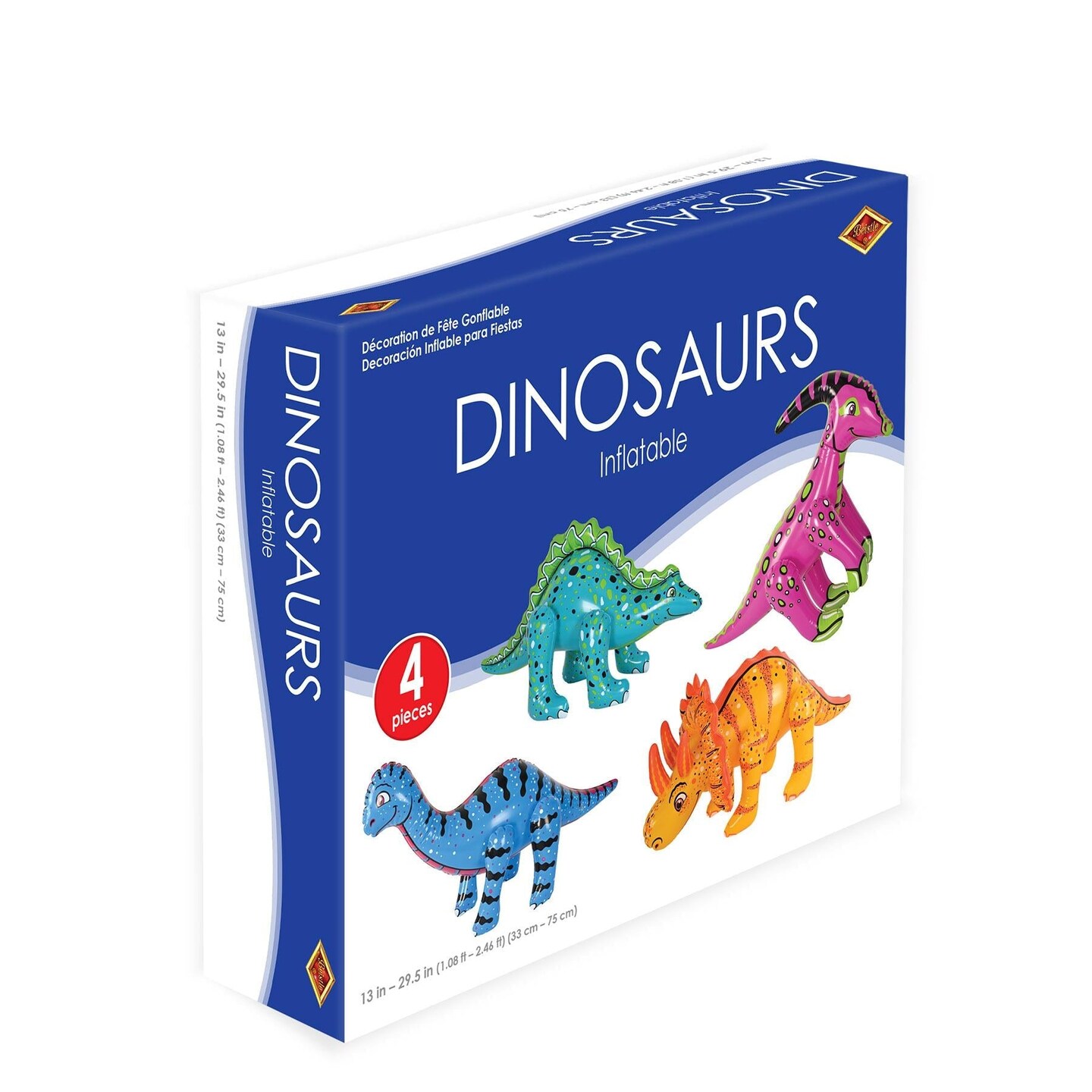 6 Pack Beistle Inflatable Party Dinosaurs