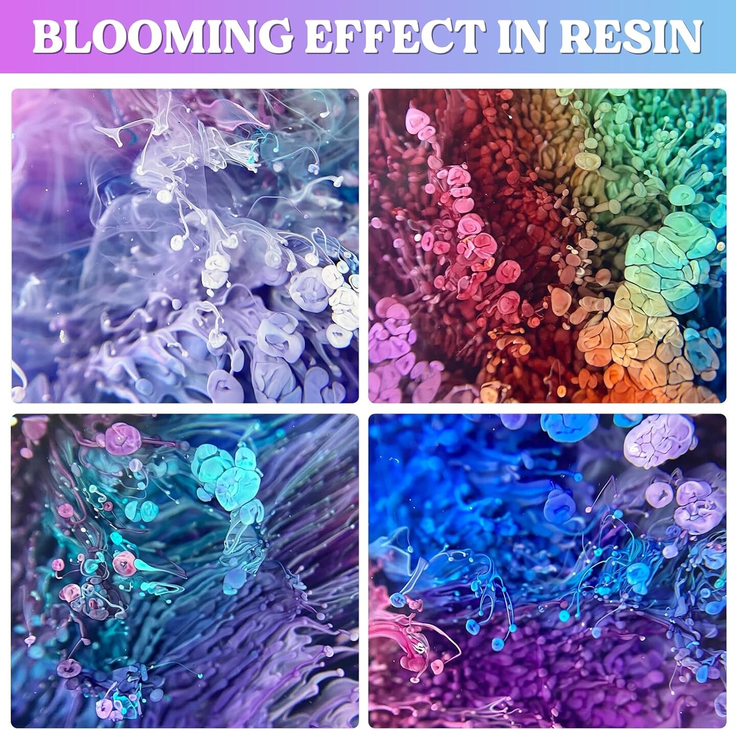 LET&#x27;S RESIN 48pcs Concentrated Alcohol Ink Set, Vibrant Colors Alcohol-Based Resin Ink for Epoxy Resin, Alcohol Paint Dye for Resin Art, Tumblers, Epoxy Resin (Each 0.35oz)
