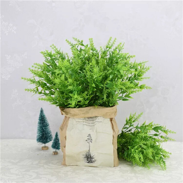 4pcs 7 Heads Artificial Wheat Grass Bouquet for Weddings