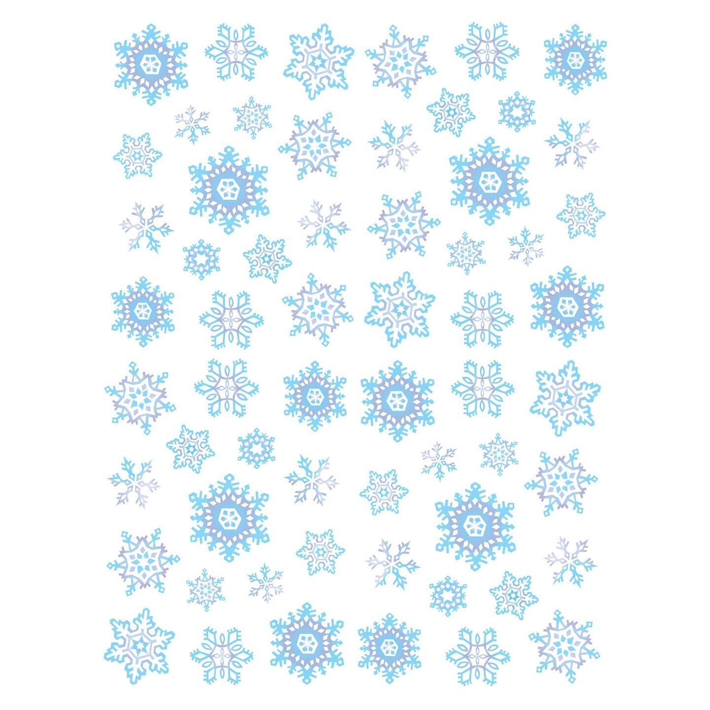 12 Packs Beistle Christmas Snowflake Stickers 4/Pack
