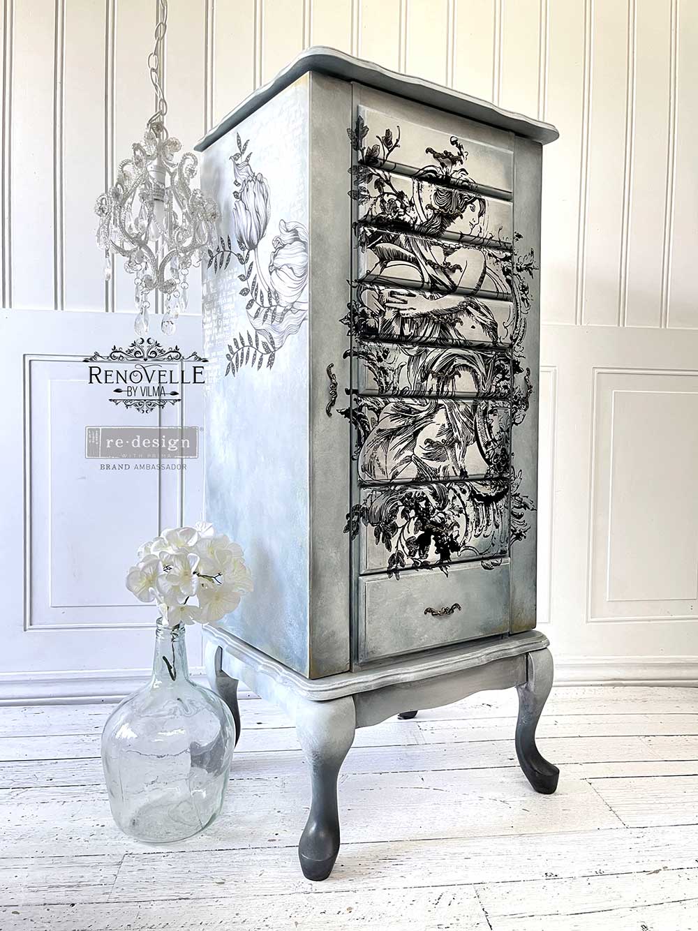 Decor Transfers® - Youth Fountain - total sheet size 24"x35", cut into 2 sheets