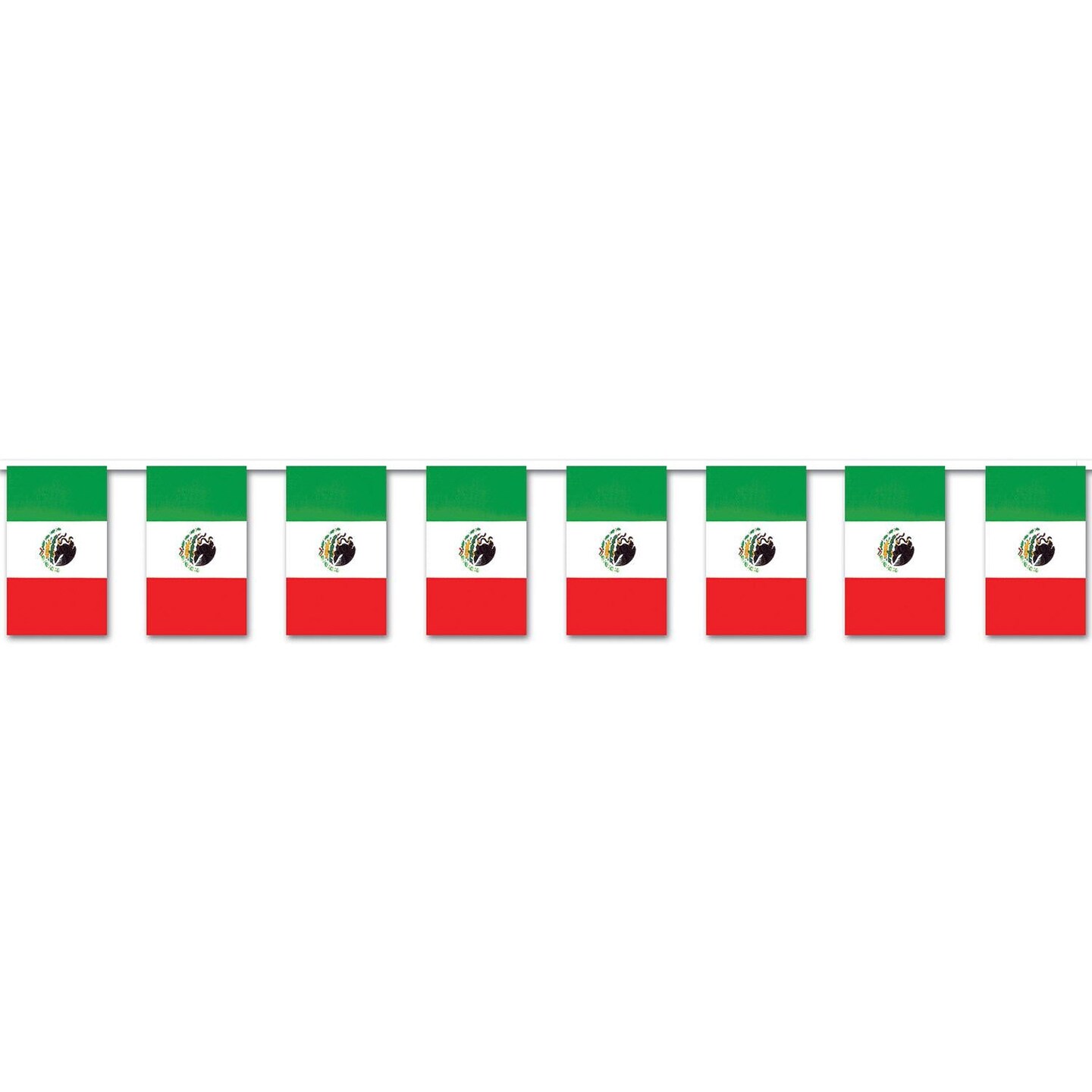 12 Pack Beistle Fiesta Mexican Flag Pennant Banner