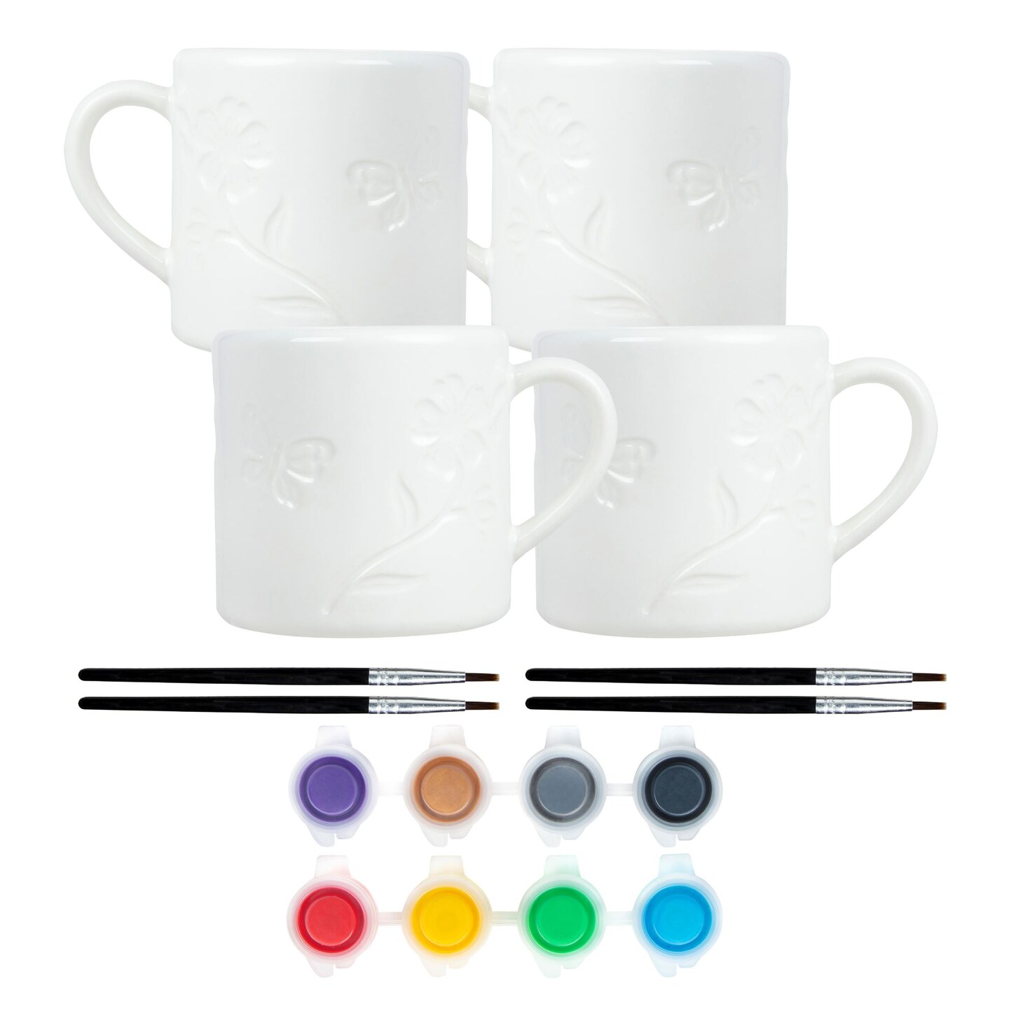 Tulip Painted by Me Buds &#x26; Blossoms 4-Pc. Mug Kit