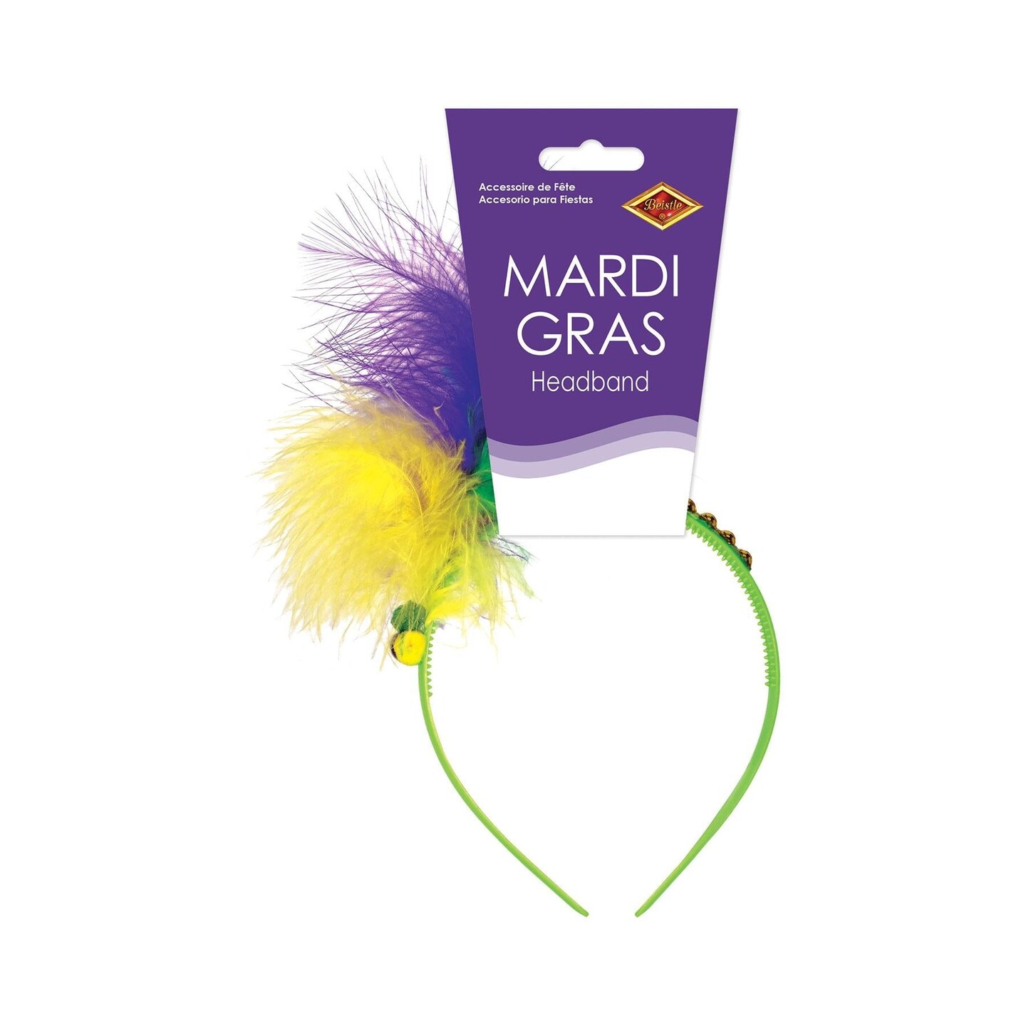 12 Pack Beistle Mardi Gras Headband