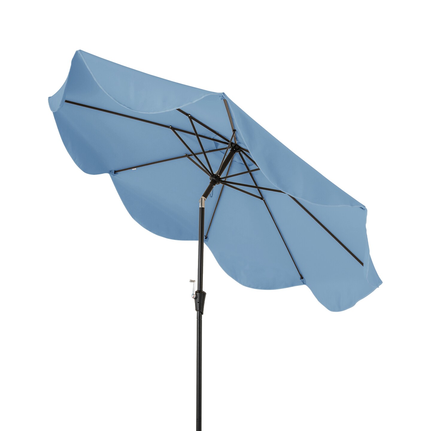 9 FT Outdoor Patio Umbrella with Crank Handle, Push Button Tilt, UV-Resistant Canopy for Sun Protection