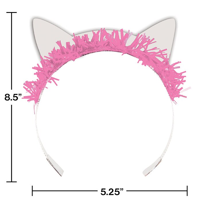 Purr-Fect Cat Party Tiaras (8/Pkg)