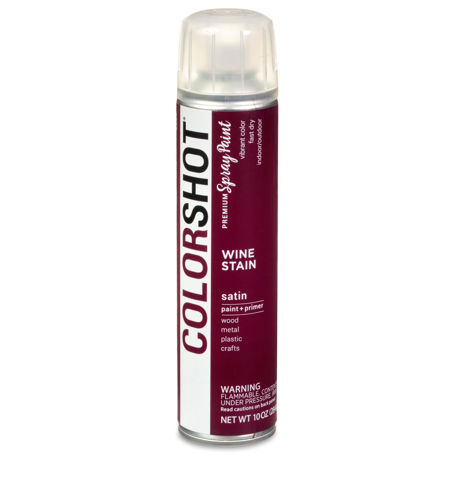 COLORSHOT Satin Spray Paint Wine Stain (Burgundy) 10 oz. 4 Pack