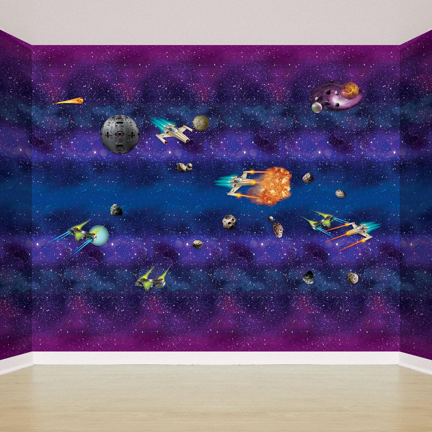 6 Pack Beistle Galaxy Party Backdrop