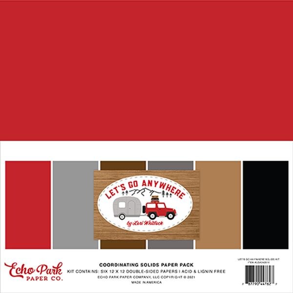 Echo Park Let&#x27;s Go Anywhere Solids Kit