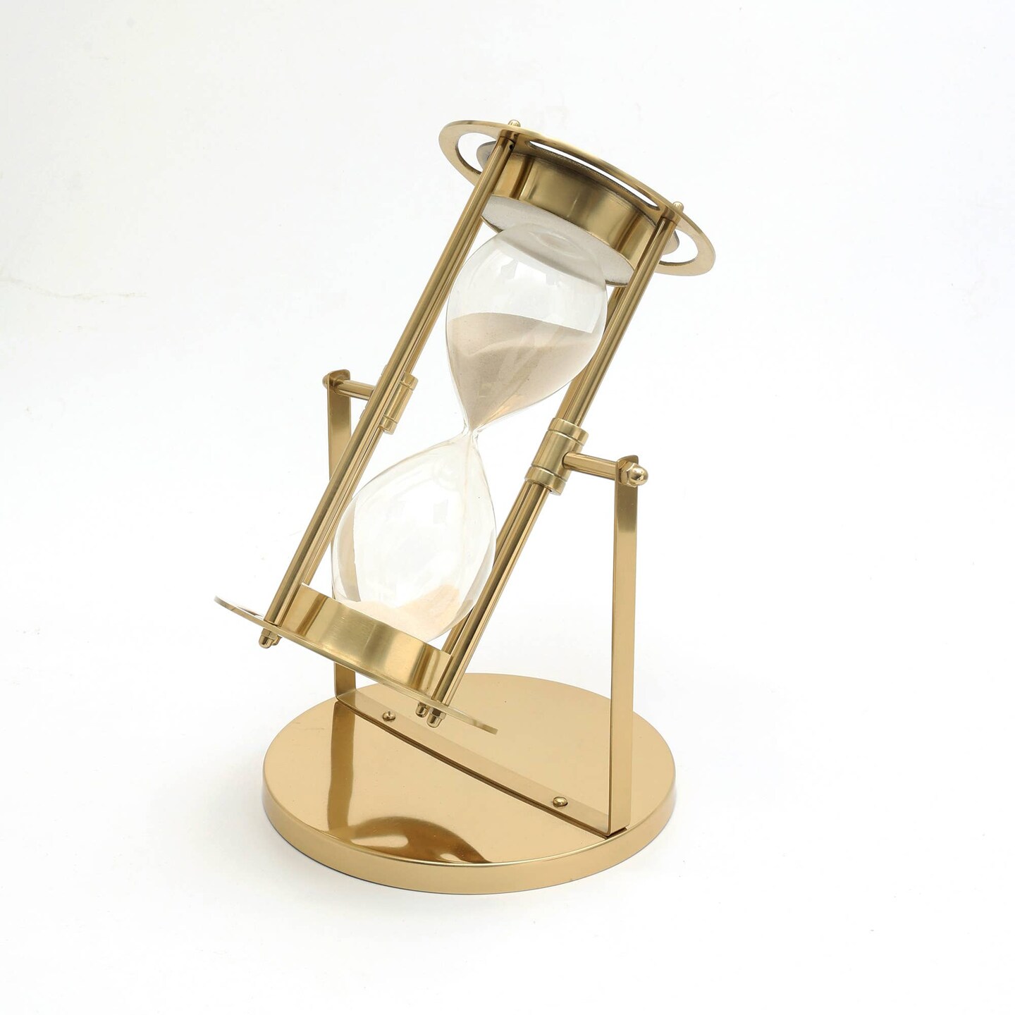 Decorative Aluminum Sand Timer - Hourglass (10&#x22;X9&#x22;X14&#x22;)