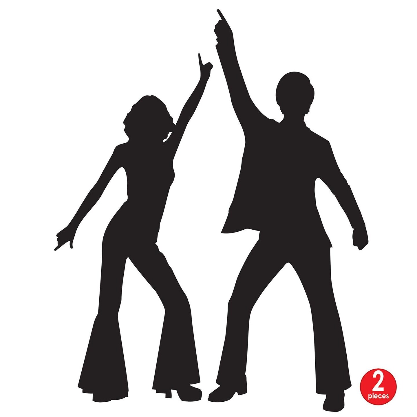 24 Pack Beistle Disco Party Silhouettes