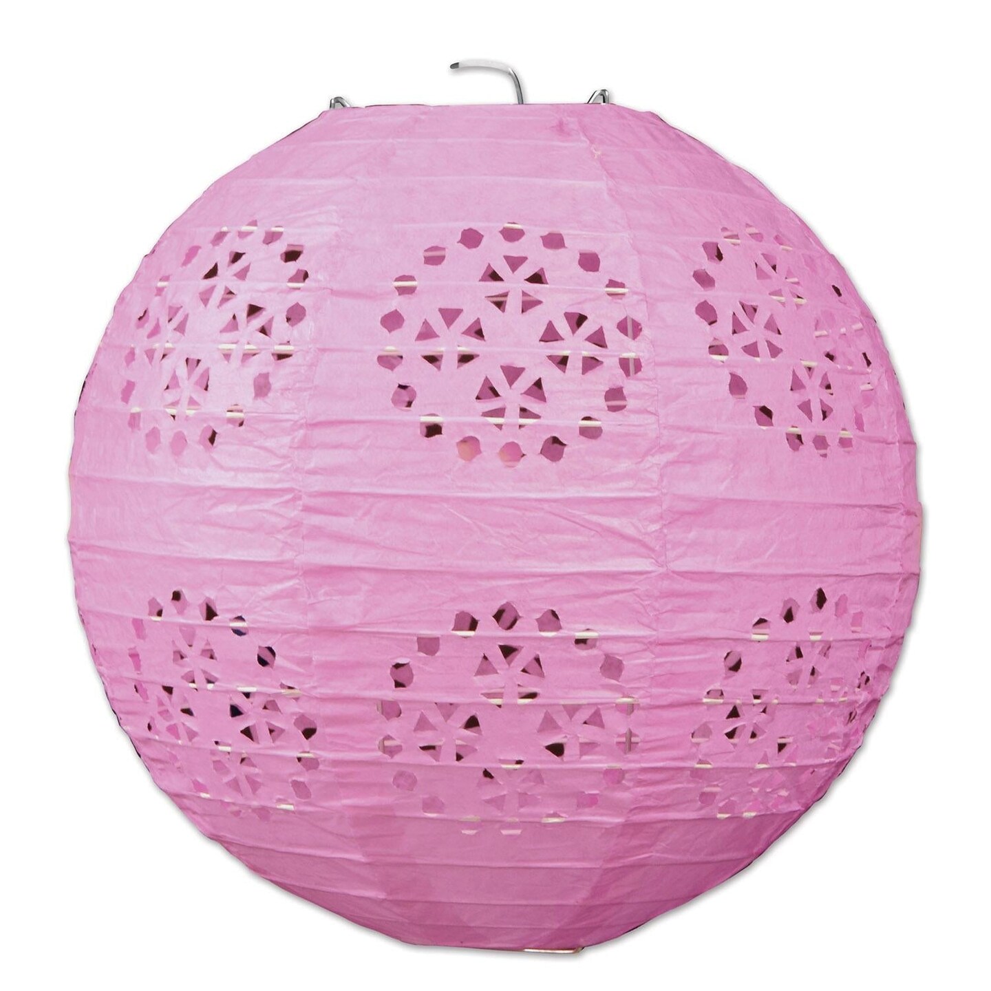 18 Pack Beistle Party Lace Paper Lanterns pink