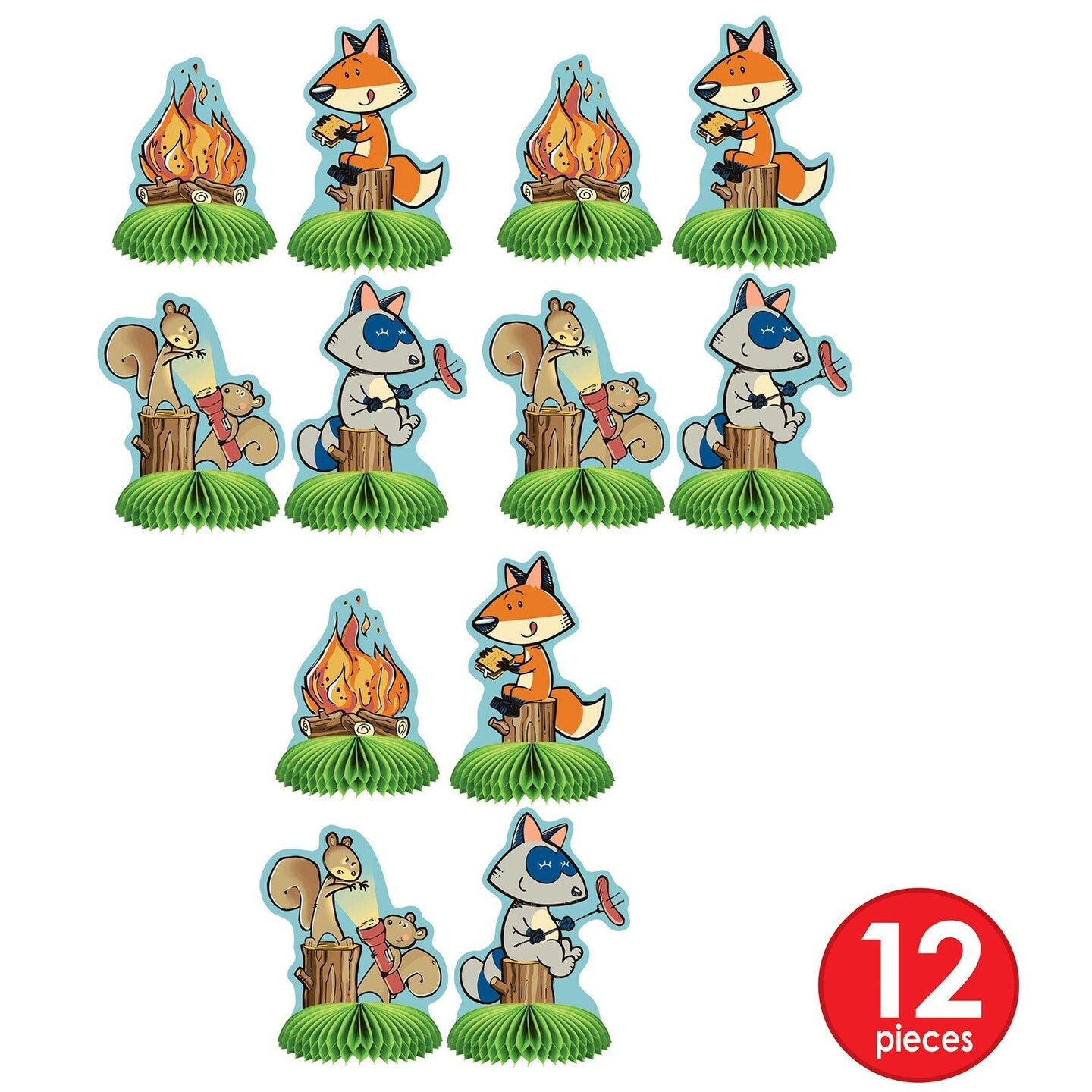 48 Pack Beistle Woodland Friends Party Mini Centerpieces