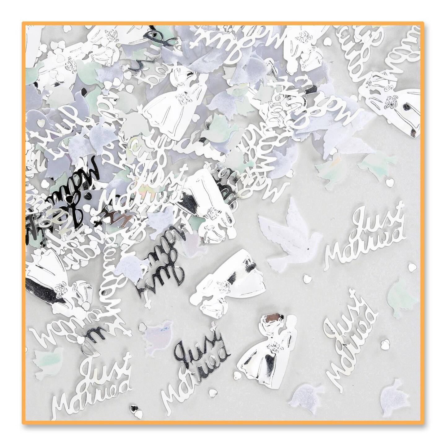6 Pack Beistle Wedding Day Confetti (0.5 Oz/Pkg)