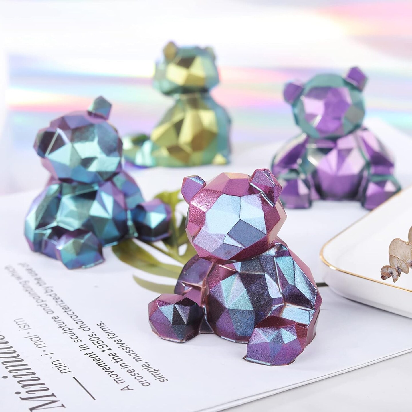 LET&#x27;S RESIN Chameleon Powder, Chameleon Mica Powder for Epoxy Resin, Pearl Pigment Powder for Painting,Soap Making, Bath Bombs, Candle Making,Slime